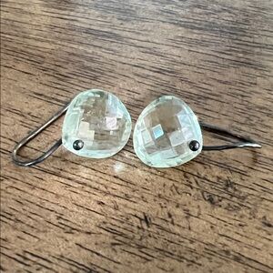 Light Green faceted Earrings